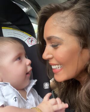 Erica Page Instagram - THIS is love 🥹😍🥰❤️ 

#prettyobsessed #momlife #newmommy #boymom #rioreymarquez