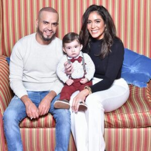 Erica Page Instagram - These will have to suffice as our “family Christmas pictures” this year, bc I definitely wasn’t the mom who had it all together, scheduled a shoot early, & sent them as our Christmas cards 🤷🏻‍♀️ I’ll do better next year-maybe 😅🤪😝🤣 

(And of course, Rio didn’t give us a single smile 😩-still happy w/how they came out though 🥰 -besides the horrible angle that is definitely not flattering for me but whatever 🤦🏻‍♀️) And super happy Rio didn’t pull Santa’s beard or try & take off his glasses, bc I really thought he would 😂 

Merry Christmas Eve my IG fam! I hope y’all are having a wonderful time w/the people you love most if you were blessed to have the opportunity to. ❤️🎄🎅🏼