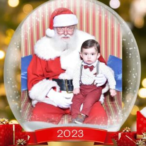 Erica Page Instagram - These will have to suffice as our “family Christmas pictures” this year, bc I definitely wasn’t the mom who had it all together, scheduled a shoot early, & sent them as our Christmas cards 🤷🏻‍♀️ I’ll do better next year-maybe 😅🤪😝🤣 

(And of course, Rio didn’t give us a single smile 😩-still happy w/how they came out though 🥰 -besides the horrible angle that is definitely not flattering for me but whatever 🤦🏻‍♀️) And super happy Rio didn’t pull Santa’s beard or try & take off his glasses, bc I really thought he would 😂 

Merry Christmas Eve my IG fam! I hope y’all are having a wonderful time w/the people you love most if you were blessed to have the opportunity to. ❤️🎄🎅🏼