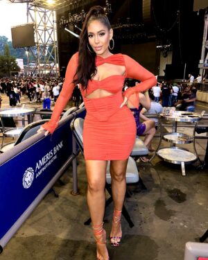 Erica Page Instagram - Mommies can serve too 💁🏻‍♀️💁🏻‍♀️💁🏻‍♀️

@ohpolly allowed me to serve in this dress 🤗

#momlife #nightout #friday #tgif #pesopluma #datenight #prettyobsessed