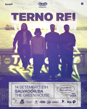 Érica Saraiva Instagram - 🗣️ 𝑬𝒖 𝒒𝒖𝒆𝒓𝒐 𝒅𝒆 𝒏𝒐𝒗𝒐! 😍

O álbum Gêmeos, da banda @ternorei, figurou como um dos melhores lançamentos de 2022 pelos principais veículos nacionais, recebendo inclusive indicação do @apcapremio (Associação Paulista dos Críticos de Arte).

Na turnê do Gêmeos, a banda se apresentou em importantes festivais por todo o país, e estreou em Salvador em 2022, mas levou falta ano passado. 💚🩵

Agora, @ale_sater, @sadbruno, @loobas e @greg_maya retornam em apresentação especialíssima de poucos shows no ano, para se despedirem do Gêmeos na @greenhouse.salvador, dia 14 de setembro, pra a gente se 𝒐𝒍𝒉𝒂𝒓 𝒏𝒐𝒔 𝒐𝒍𝒉𝒐𝒔 de tão perto! 🎫 Os ingressos são limitados e estão voando! 😮🚀 𝐂𝐎𝐑𝐑𝐄 𝐍𝐀 𝐒𝐘𝐌𝐏𝐋𝐀!