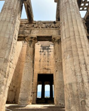 Erica Shaffer Instagram - Thank you Athens for an amazing way to celebrate @amadorapaola birthday 🥳 #temples #oracles #prophecies 🪻 Art and Culture that has survived countless wars, takeovers and pillaging since the 5th Century BC....🌸 Ancient Greece #theseatofdemocracy #thriving ☀️❤️🇬🇷#athens #athena 🐍