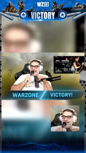 Erik Griffin Instagram - When I get dubs I hit em with the #oldmanraps #freestylerap #erikgriffingaming #warzone2 #twitch #celebration #warzonevictory