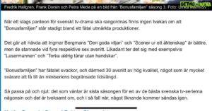 Erik Johansson Instagram - NU GÅR SKRYTTÅGET TUT TUT, men fan vad kul vi haft och va fint det här va skrivet. Fint och otroligt sant givetvis. 
Sista valsen, tyvärr, 10 måndagar framåt med start ikväll 21.00 på TV 1!