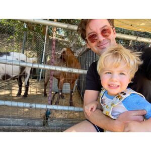 Erik Stocklin Instagram - Because dude insisted we take a selfie with every goat at this farm.