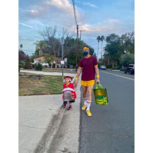 Erik Stocklin Instagram - Someone now thinks that if we go for a walk our neighbors will all have bowls of candy out for the taking… everyday.