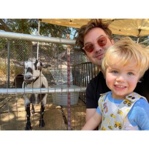 Erik Stocklin Instagram - Because dude insisted we take a selfie with every goat at this farm.