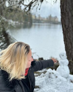 Erika Barkolová Instagram - Aprilovy snehuliacik ☃️ #hightatras🌲 #mountains #slovakia