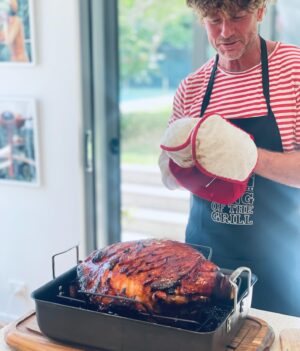 Erika Heynatz Instagram - Stuffed full of all the good things again this year! I am merry, jolly although not feeling especially light. Love and oinks of pure merriment to all who are hoovering the leftovers with gusto while playing cards.