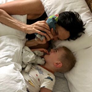 Erika Heynatz Instagram - Motherhood has been an unexpected ultimate joy. What a gift to grow alongside such a heavenly being, and have the best Mum in the biz to share it all with as well. Counting all the blessings.