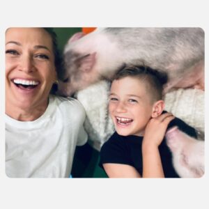 Erika Heynatz Instagram - Charlie number 8. Requests for tall cups of cordial have turned into quiet cups of tea, books instead of toys in the bath, short hair wants to grow long and wild, & violin wants to be a bass guitar. But the kisses remain the same. Constant, plentiful & administered with declarations of love that make me feel like the richest person on the planet. 
Happy Birthday my beautiful boy. The coolest of cucumbers. Wiser, kinder & sweeter than any little piglet I know.

Playin your favorite song 💕