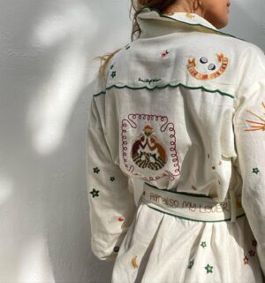 Erika Heynatz Instagram - Antipodean Paradiso Dress for THE LUNCH. Thanks @tarynwilliams Love being introduced to a new label!