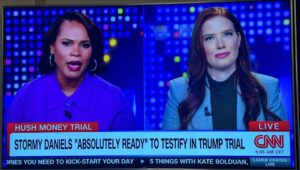 Erin Lee Carr Instagram - ur girl was on cnn looking very bev hills talking about the one and only @thestormydaniels as she prepares to potentially be called as a witness in the first ever criminal trial of a former president. thank you to @anna.kopachinskaya for making a minnesotan gal look the part.