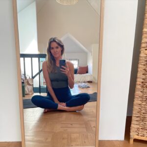 Erinn Hayes Instagram - Portrait of a woman who supposes a half ass yoga class is better than no yoga class at all?