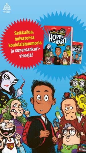 Ernest Lawson Instagram - Se on vihdoin täällä!🥹❤️📚 
Höpersankarit: Opejahti julkaistaan huomenna torstaina 26.10. kirjakaupoissa ja mun lukemana äänikirjapalveluissa🦸🏽‍♂️

Kiitos vielä @wsoykirjat luottamuksesta. 

Ja kiitos maailman taitavin @mariamakkonen ✨
Sun mielikuvituksen rajat ylittävillä kuvituksilla tästä tuli JUST sellanen kirja, jonka Erkku 10v ois valinnu kirjaston hyllystä luettavaksi.

Toivottavasti mahdollisimman moni lapsi löytää tän❤️

#höpersankarit #opejahti #esikoiskirja #lastenkirja #unelmattoteen