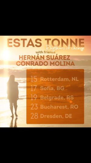 Estas Tonne Instagram - With a heavy heart i’m going on tour, considering what’s happening in Israel/Palestine, Ukraine/Russia. 
Human life is sacred and it doesn’t matter what nationality or tribe it belongs to. It’s tremendously challenging to see what’s happening nowadays and yet…may this music sooth the broken hearts and give hope for those attending our sound journeys, to live, to love, to spread peace and harmony. We may not be aware, entirely of what actually is going on, due to political and media manipulations yet facts are facts. May these wars would be transformed by us all into an era of openness, solidarity, compassion, freedom and creativity. It will take time, a lot of time, but this dream allows me to go forward no matter what, knowing, remembering that a potential exists, indeed, for us all to co-exist together in peace 🎶❤️🌱🕊️
@conradoxmolina @onanya.music @geri_dagys @raifabazzi @josephpepedanza @bognar.zsolti @ekaterinarousskikh @mishaell_007 @jazztage_dresden @soundprostudios 
#rhythmsofchangetour2023 #estastonne #peaceinourtime #peaceonearth #healing #earth #oneheartsound