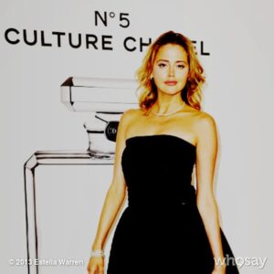 Estella Warren Instagram - I just got this article from @WWD womens wear daily and I thought it was really nice:). I Loved being in Paris again for @Chanel. Truly inspirational!

Estella Warren said she got goose bumps while walking around the exhibition. Having been the face of Chanel No.5 was “life changing,” she explained. “It was basically the start of a whole new career and a whole new life for me. I came off of 10 years of synchronized swimming and all of a sudden I was thrown into this magical world of modeling, where there were these huge beauty icons before me.”
Warren reminisced about how she flew to Paris not knowing why. She said, “I didn’t know who I was meeting, it was all a big secret.” It turned out to be director Luc Besson for a meal at the George V hotel. “He said, ‘You’re going to be the next Chanel No.5 girl,’” continued Warren. “I was like, ‘Oh my God.’’’