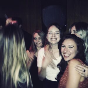 Esther Smith Instagram - LITERALLY can’t get enough of this photo - care of Kate Little (with the MOST glorious smile) and her phone vaults as deep as a Well. 29 and with the most best faces @emily_appleton and @ellehcorbyrochelle and @iamthelitttleone. Beautiful. Giddy. 💛🔮💥