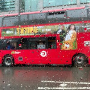 Esther Smith Instagram - This is my - stuck in traffic, trying to switch the phone from sat nav to camera before bus scoots away, career highlight, face on side of bus photo to send to my mom. 🤦🏻‍♀️. #trying @appletv