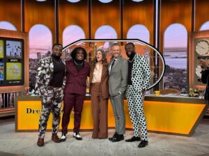 Ettore Ewen Instagram - We had a good day. 
Catch the crew Monday on @thedrewbarrymoreshow! Styled by @kingtroi.
