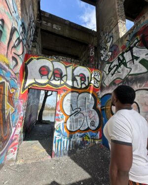 Ettore Ewen Instagram - Had to head down to Graffiti Pier to check out @culturesclothing’s incredible work.