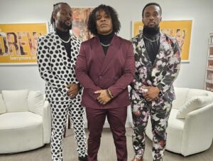 Ettore Ewen Instagram - We had a good day. 
Catch the crew Monday on @thedrewbarrymoreshow! Styled by @kingtroi.