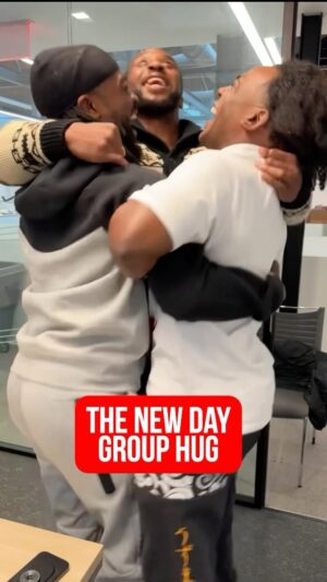 Ettore Ewen Instagram - The New Day is all together today on #WWETheBump and, clearly, the vibes are POSITIVE! 😂👏

Join us at 1 p.m. ET!