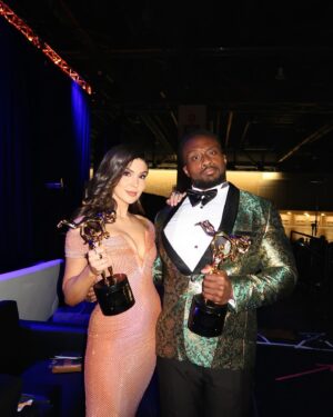 Ettore Ewen Instagram - Bless you, @cathykelley. One heck of a co-host! #Slammys