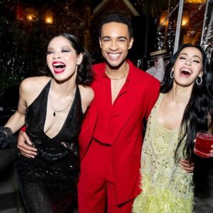 Eva Noblezada Instagram - All smiles because @bwaygatsby is OPEN and i love so many people so much!! 😭🎊🥂❤️💐 grateful is an understatement ❤️ thank you thank you thank you everybody. Cheers, to our entire team of wizards and extremely kind and talented people. It was a magical night for the books. And BOYYY is it gonna be a sexy season of Broadway 🙌🏽🤍 thank you to everyone whose come to the show and ro all who have bought tickets! Your support of theatre means everything! 🤍
{styled @meemmap makeup @chelseagehr hair @sky.kxm}
Red Carpet @michaelandrewsbespoke @nadrijewelry @stuartweitzman @retrofete 
After Party @frederickanderson_designer @agentprovocateur @nadrijewelry @dauphinesofny @ninashoes ❤️