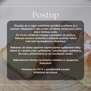 Eva Tomečková Instagram - Domov mi dnes provoněl kokos a citrón, a já vím, že to musím sdílet s vámi! 🥥🍋 
Pečení této citronovo-kokosové bábovky byl čistý požitek a výsledek? Prý absolutní dobrota, řekly děti.. 
Proto přidávám svůj recept na profil, abyste si mohli tuhle křehkou a vláčnou dobrotu užít i vy.
Děkuju za zprávy a rekce na recepty. Těší mě, že pečete a vaříte semnou! 
Budete zkoušet i tento recept? Pokud ano, nechte mi pak komentář, jak vám chutnalo!
Další recept zase brzy! 🍰✨ 

#citronkokos #bábovka #domácípekárna #pečenís láskou #kouzlokuchyně #bábovkasnídáne #radost #chuťováharmonie #sladképečení #pečemedomů #receptydnes #kuchyňskékouzlo #domácícukroví #pekámeSláskou #evicenstvo #recept #babovka #citronovokokosovababovka #citron #kokos #trinec #ostrava #praha #rauty #peceni #vareni