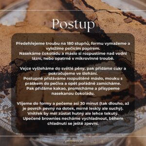 Eva Tomečková Instagram - Máte rádi čokoládu? 🍫 Ano? ❤️ Tak to vám dnes udělám radost.. dnes vám totiž nasdílím recept, který je nabitý čokoládou a miluju ho nejen já, ale zbožňují ho i moje děti a to je to nej doporučení! ✨
Mluvím tady o ČOKOLÁDOVÉM BROWNIES🍪 
Tohle brownie je vláčné, jednoduché, nebesky čokoládové a jemně křupavé 🤎
Jednoduché a rychlé recepty jsou nejlepší a tohle je jeden z nich. Vyzkoušíte ho? 👩🏻‍🍳
Pokud ano, tak dejte vědět, jak se vám povedlo a nezapomeňte si recept uložit 🤩🤎📌

#ChocolateBrownie #ČokoládovéBrownie #BakingJoy #RadostZPečení #SweetMoments #SladkéChvíle #HomemadeHappiness #DomácíŠtěstí #DessertLove #LáskaKDezertům #BakeFromHeart #PečeníZeSrdce #CulinaryAdventure #KulinářskéDobrodružství #FoodieLife #ŽivotFoodie #ComfortFood #JídloProDuši #ShareTheLove #SdílejteLásku #TreatYourself #doprejtesi #evicenstvo #trinec #ostrava #praha