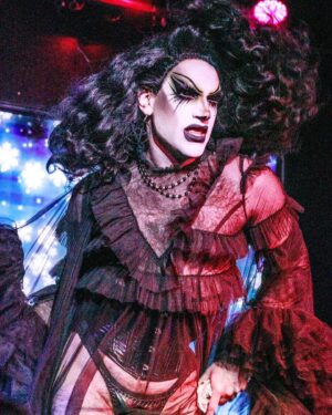 Evah Destruction Instagram - Mid performance shot from Fat Slut last Friday night hosted by @spiciestmeatball 🖤 LA gave me what I needed during a tough week! So grateful to everyone who came out to see my shows while I was in town! You know I’ll be back soon 🥰

Photo by @ktheadora 🖤