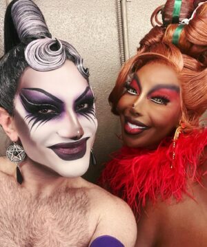 Evah Destruction Instagram - Was amazing getting to meet this goddess @fantasiaroyalegaga and have her for my @bouletbrothersdragula viewing party at @oilcansatx 🖤 I’ve known of this one way before they set foot into Dragula and I hope we get to work together again in the future diva 💋 Thanks for being a real one, loved our chats xoxo