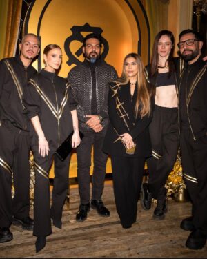 Evan Ross Instagram - Me and my beautiful Valentine @ashleesimpsonross celebrating power couples with our friends @cocorocha & @jamesedwardconran & @ChivasRegalUSA wearing our matching luxe tracksuits @FalguniShanePeacock.NYC #UnitedistheNewGold #ChivasPartner