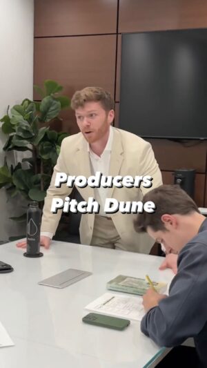 Evan Williams Instagram - Producers Pitch Dune
.
.
.
#dune #movies #film #comedy #jokes
