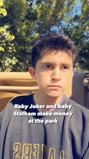 Evan Williams Instagram - Don’t ever get in the way of their toy money
•
•
#baby #joker #jasonstatham #reels