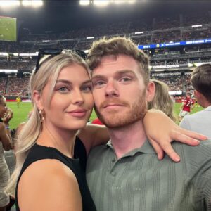 Evan Williams Instagram - Happy Valentine’s Day to the woman who didn’t let the first date end, flew home with me two weeks later to see me perform, has shown up so hard I questioned what the catch was and later realized I’m just a lucky man that simply has to keep bettering himself to continue to deserve it. You’ve shown me your family, a billion laughs, Europe, unconditional love, honesty and cooked my mother’s favorite meal for me on Mother’s Day. There’s been seemingly impossible things I walked through and your big green eyes were smiling at the end of it with your arms open for a hug that cures everything. My friends are maniacs that shouldn’t be taken into public and you’ve made them your friends. You’ve also become my best friend and my dog’s mom and my roommate and I wake up every day like a character in a movie that’s lost his memory and needs my co-star to explain what happened and how this is my life. I love you.