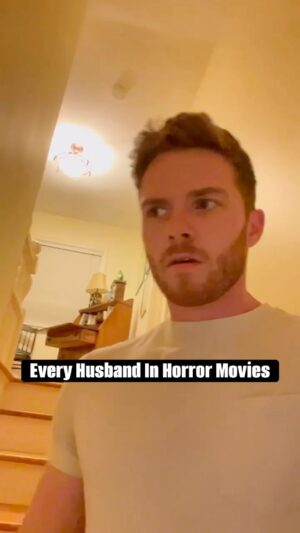 Evan Williams Instagram - Every horror movie husband 
.
.
.
#horror #movies #film #comedy #funny
