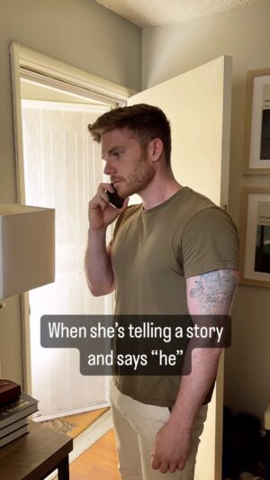 Evan Williams Instagram - When she’s telling a story about her new friend and says “he” #comedy #dating #jokes