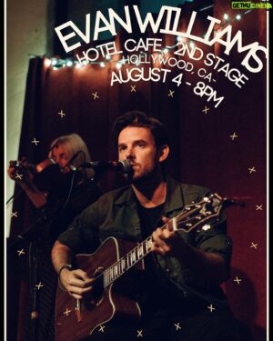 Evan Williams Instagram - Can’t wait to sing a little on a Sunday night. ☀️
Thrilled to be sharing a bill with my talented friends @go_nino and @danielblakemusic , playing on one of my favorite intimate stages in town. Thanks to @sound_collective for setting it up. Tix $8, available at the door or in advance on the hotel cafe website.
📸: @victorialemmus
