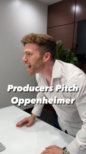 Evan Williams Instagram - Producers Pitch Oppenheimer #christophernolan #oppenheimer #producer #film #movies #comedy