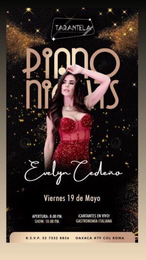 Evelyn Cedeño Instagram - Nos vemos el viernes en La Roma!