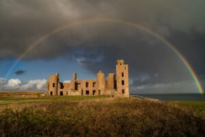 Evelyn Edwards Instagram - This moment was spectacular. Things feel a little difficult right now for a multitude of reasons - financially, politically. But i am so incredibly thankful to experience moments like this and capture it forever. #castle #rainbow #landscapephotography