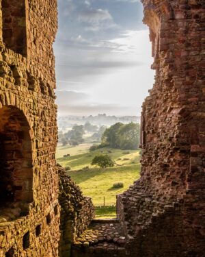 Evelyn Edwards Instagram - What I love most about photography is its ability to capture one precious moment in time. This picture was taken on my very first castle visit on my very first visit to see @cmlanger50 before we were married. A beautiful place. A beautiful memory. .
.
.
.
.
. #englishcountryside #cumbria #lakedistrict #castle #medieval #medievalarchitecture #ruins #england