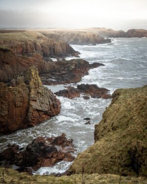 Evelyn Edwards Instagram - This is the glorious Cruden Bay in Aberdeenshire. Bram Stoker visited this area regularly from 1893 to 1910 and even set two of his books here. The first two chapters of Dracula were also said to have been written while he was on vacation at Cruden Bay. I get it, every inch I explore of Scotland leaves me inspired- I don’t know if I have something as epic as Dracula inside of me.., but you never know what Scotland can bring out of you! ⁣
.⁣
.⁣
.⁣
.⁣
.⁣
#igersaberdeen #aberdeenshirecoast #visitaberdeenshire #scotland #aberdeen #aberdeenshire #landscapephotography #dracula #bramstoker #bramstokersdracula #history #historylovers