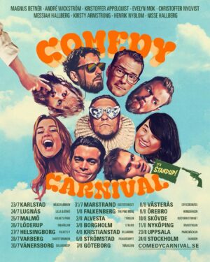 Evelyn Mok Instagram - Detta ska bli så jävla kul! I sommar åker detta gäng ut och skojar och jag har äran att få vara med i Borgholm, Kristianstad, Strömstad och Göteborg!

Paxa era biljetter på comedycarnival.se!