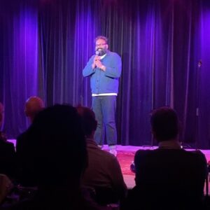 Evelyn Mok Instagram - And that was October’s Harva Comedy! Thanks so much to the comics, crowds and @2lang30 for two lovely nights of Swedish & English Stand-up that made my heart sing!

We’re back 16th November with Nisse Hallberg & Johannes Finnlaugsson! Get your tickets in the link in bio!