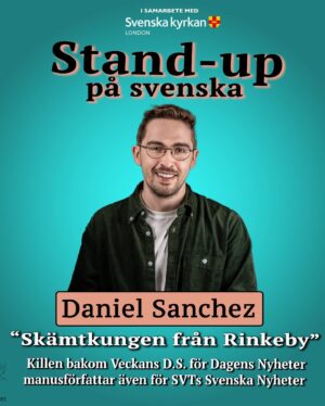 Evelyn Mok Instagram - STAND-UP PÅ SVENSKA 18 MAJ 🇸🇪🎤

I samarbete med Svenska Kyrkan London har fem av Sveriges främsta komiker tagit sig över strömmen för att underhålla alla svenskar i London på svenska i London!

På scen ser ni:

Petrina Solange @petrinasolange , ”slaktaren från Degerberga” är en av Sveriges främsta komiker, korad till Årets Kvinnliga Komiker flera gånger om, har hon en egen stand-upspecial på SVT ”Nu är jag här” och syns även regelbundet i alla svenska humorprogram.

Ato Karlsson @atokarlsson ,publiksnackskungen med över 120k följare online och flertalet virala klipp är en direkt publikfavorit var han än kliver på scen.

Evelyn Mok @evelynmok ,den fd London-svensken som gjort sig en karriär i Storbritannien efter ett decennium i landet har synts i program som Mock the Week (BBC), Hypothetical (DAVE) och även hörts i James Acasters podd Springleaf.

Daniel Sanchez @danielsanchez66 , skämtkungen från Rinkeby som även är satiriker av rang med det egna humorinslaget ”Veckans D.S.” För tidskriften Dagens Nyheter manusförfattare han även för SVTs ”Svenska Nyheter”.

Donatas Kveselys @donataskveselys ,balten från Göteborg som fått Sverige att skratta i flera år, gör äntligen sin London-debut!

Biljetter hittar ni i länken på vår profil! 🎟️

Ni vill inte missa denna fantastiskt roliga kväll i humorns anda! 😂🤣 #svenskstandup #londonswedes #swedishstandup