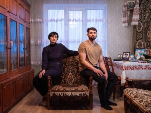 Evgeniy Maloletka Instagram - WAITING FOR YOU

Thousands of Ukrainians live in agony and uncertainty as they search for their missing loved ones.

1) Natalia Sheleshei, 39, with her children Yehor, 12, and Anastasia, 5, wait for the return of Serhii in Kyiv. Serhii Sheleshei, 49, a Ukrainian serviceman went missing during fighting near Zaitseve, on Oct. 12, 2022. “For a year and five months, I’ve lived with the uncertainty of whether my husband is alive or not,” said Natalia, who juggles two jobs. 

2) Natalia, 35, waits for her missing husband Yuriy in Kyiv. Yuriy, 39, a Ukrainian serviceman, disappeared during fighting on Aug. 14, 2022 near Bakhmut. “He loves his family, his son, and truly loves Ukraine,” Natalia said, recalling her beloved husband.

3) Valentyna Yeremenko, 95, sits in her daughter’s home while waiting for the return of her husband Mykola in Bucha. Mykola, 96, a veteran of WWII, went missing during the Russian occupation of Irpin, on March 19, 2022. “We haven’t heard anything about Mykola, only the tear-off calendar on the wall remains, and March 19 is the last day a leaf was torn off… that’s when he vanished,” said Valentyna’s daughter Liudmila.

4) Svitlana Klymenko, 53, and her son Viacheslav, 31, wait for her husband in Ivankiv. Oleh, who worked as an ambulance feldsher went missing on March 6, 2022 during the Russian occupation of Ivankiv. “On the tenth day of the occupation, he went home to change clothes, to keep functioning normally, to continue working, but he didn’t return to work.” Viacheslav said. The war took the family’s father but also a son Mykola, who was killed during the fighting in Mariupol in March 2022.

5) Former wife Olha, 35, father Arthur, 64, mother Sofia, 69, and daughter Eva, 7, wait the return of Rostyslav in Kyiv. Rostyslav, 40, a serviceman with the 30th Mechanized Brigade went missing during fighting at the frontline in Mykolaivka Druha, Donetsk region, Ukraine on September 13, 2022. “After some time, I found his military ID on one of the Russian telegram channels. I still believe that he is alive,” said Olha.

Producer @alexxbabenko 
#ukraine #war #russia #invasion
Camera by @fujifilm_ukraine
@apnews
