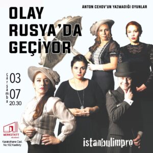 Evren Duyal Instagram - OLAY RUSYA’DA GEÇİYOR

@werkstattistanbul

3 TEMMUZ ÇARŞAMBA 20.30
Bilet için link BİO’da

Daha önce hiçbir kurgusu olmayan, henüz yazılmamış, sizin hayal gücünüzden beslenen bir
oyun izlediniz mi? Üstelik Werkstatt bahçesinde açıkhavada…

“Olay Rusya’da Geçiyor” oyununda, oyuncuların ellerinde yalnızca Rus edebiyatının büyük
yazarlarından Anton Çehov&#39;un oyunlarında kullandığı dil, atmosfer ve 1900&#39;ler Rusya’sı var.
Bir de siz seyircilerin hayal dünyası.
Çok Çehovyen Bir Proje
Bugünümüz harika, her şey mükemmel, hikâye bitti. Zaten bu topraklarda hayat hiçbir zaman
o kadar da kötü olmamıştı, çok süper topraklarda yaşıyoruz. Dolayısıyla anlatacak hikâye de
bulamıyoruz, bulsak içimize atıyoruz, o kadar hisliyiz.
Bunun için biz de yönümüzü 19.Yüzyıl Rusya’sına döndük. Anton Çehov’un yuvarlak
gözlüklerinin arkasından Çarlık Rusyası’na bakmak için sahneye çıkıyoruz.
Her oyun farklı, hiçbir oyunun bizimle alakası yok. İnsanlar Rusya’da yüz küsur yıl önce
neler çekiyormuş görmek isteyen gelsin de ibret alsın.
Müzikli, acıklı, güldürülü doğaçlama ve bu sefer dekorlu ve kostümlü.